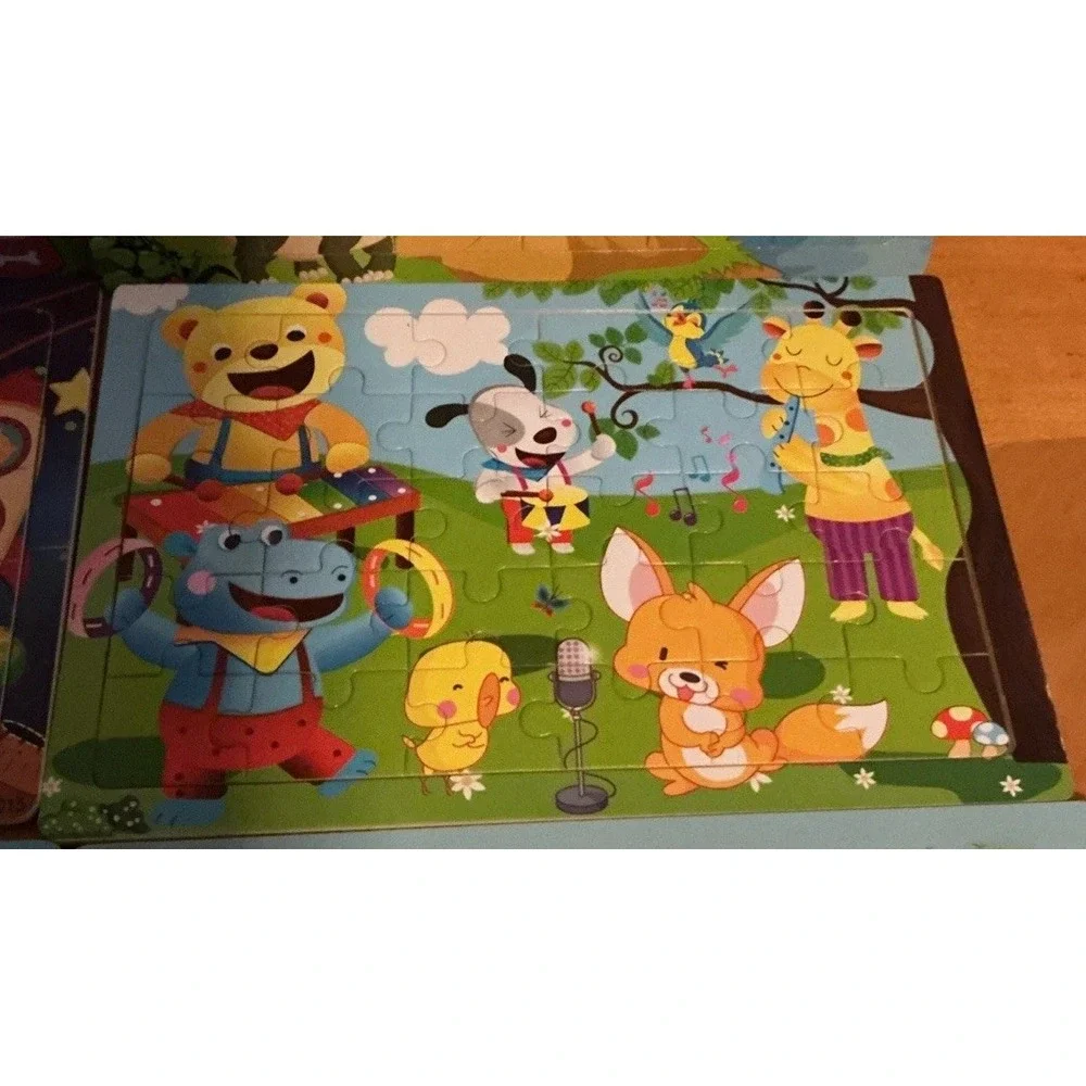 Lot Of 10 Wooden 30 Piece Puzzles For Toddlers & Young Children